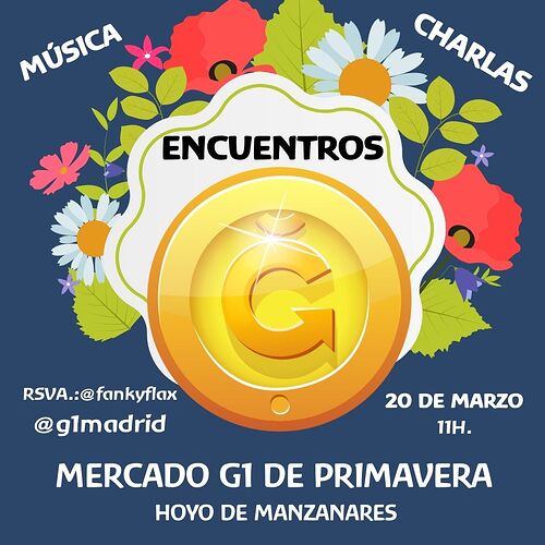 MERCADO G1 DE PRIMAVERA 20 MARZO 11H.