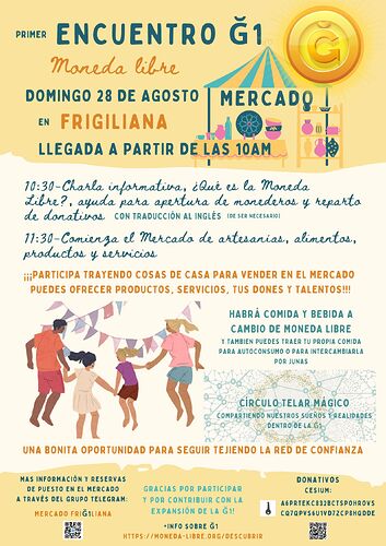 Cartel Mercado Frigiliana Agosto