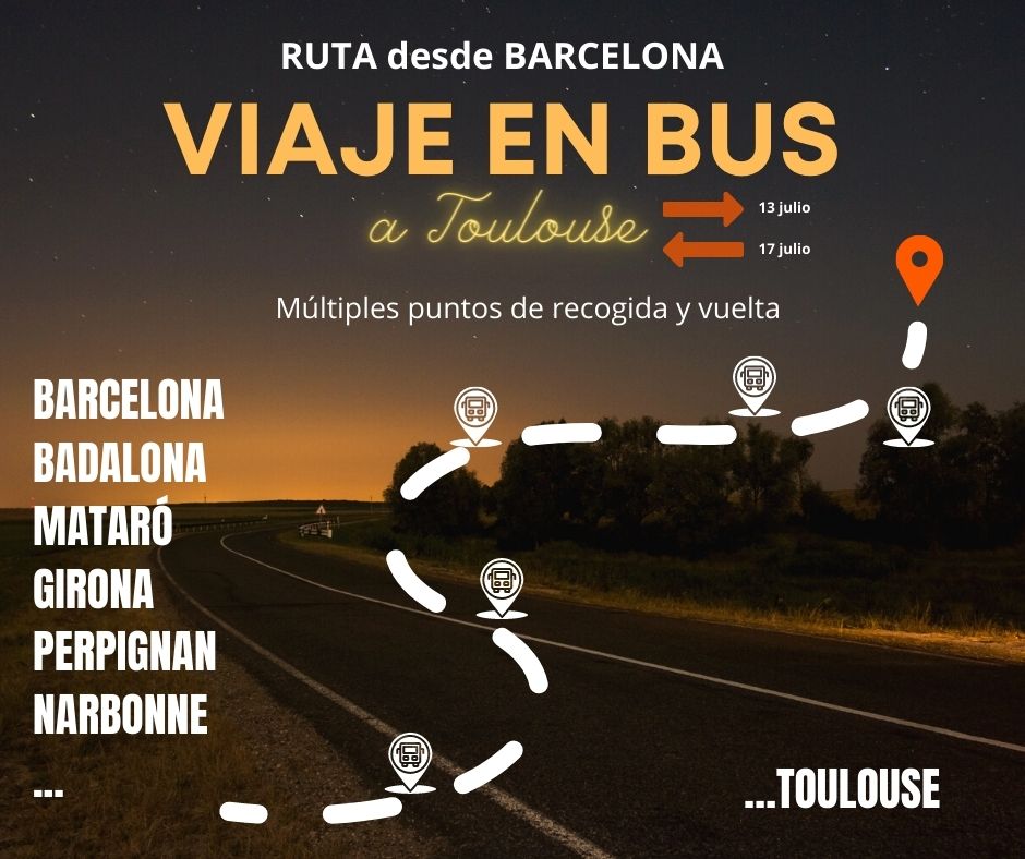 viaje en bus BARCELONA